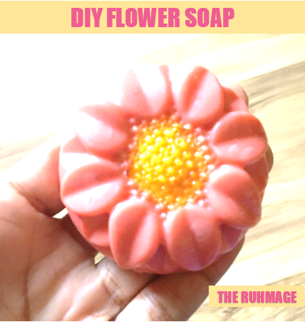 diy flower soap