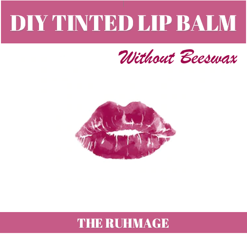 DIY tinted lip balm without beeswax